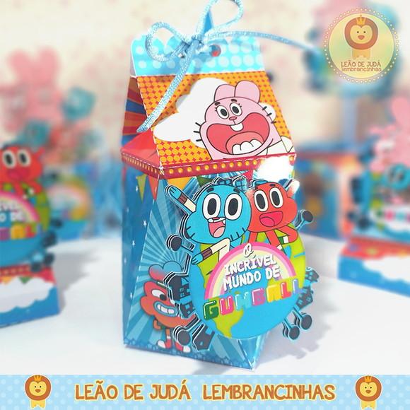 Caixinha para festa tema gumball