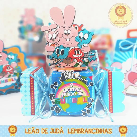 Caixinha para festa tema gumball