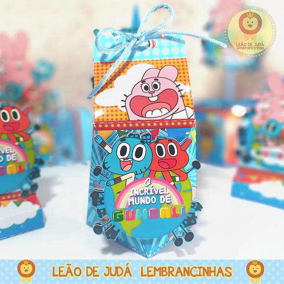Caixinha para festa tema gumball