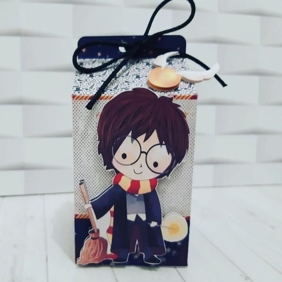 Caixinha para festa tema harry potter