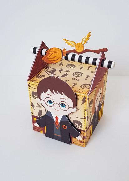 Caixinha para festa tema harry potter