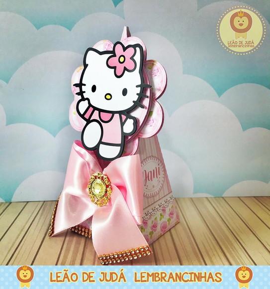Caixinha para Festa Tema Hello Kitty