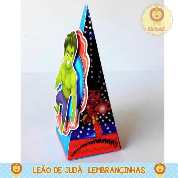 Caixinha para festa tema herois cute