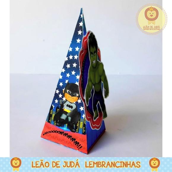 Caixinha para festa tema herois cute