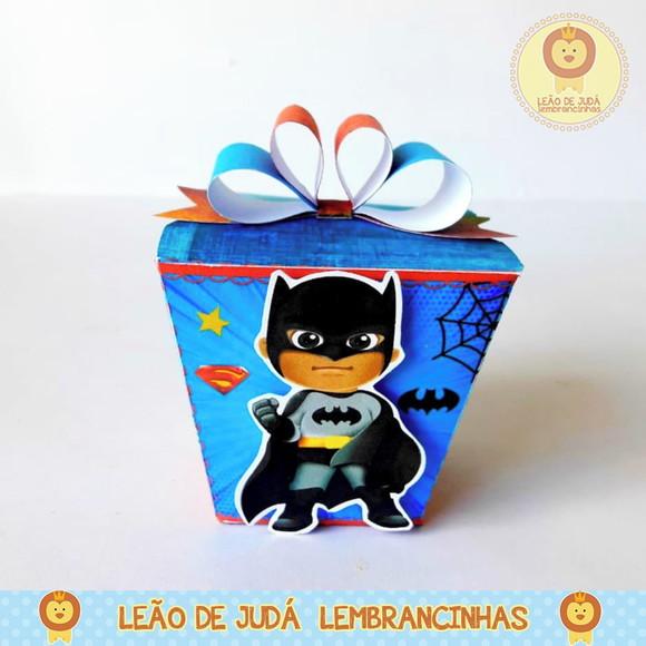 Caixinha para festa tema herois cute