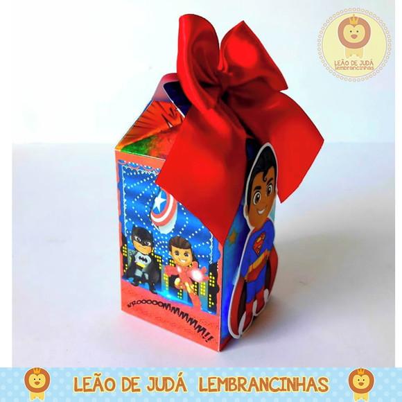 Caixinha para festa tema herois cute