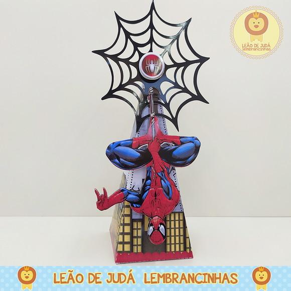 Caixinha para festa tema homem aranha