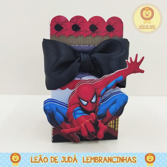 Caixinha para festa tema homem aranha