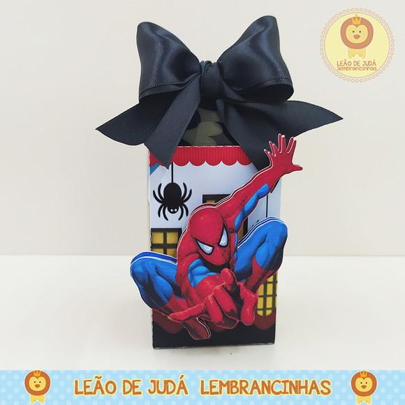 Caixinha para festa tema homem aranha