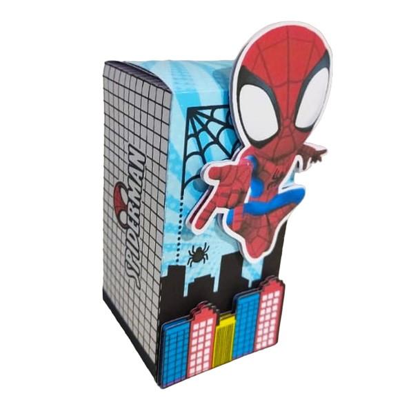 Caixinha para Festa Tema Homem Aranha