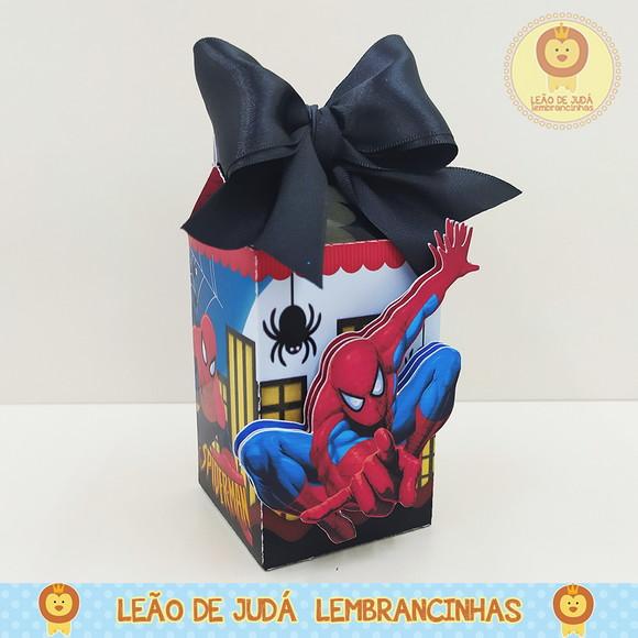 Caixinha para festa tema homem aranha