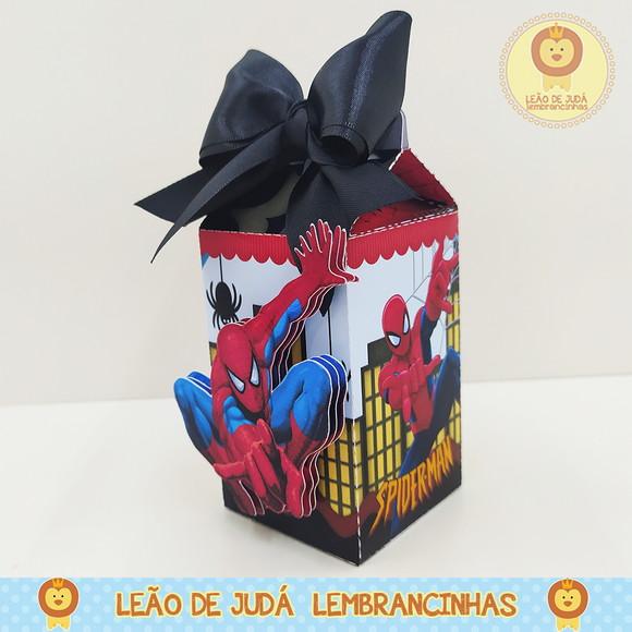Caixinha para festa tema homem aranha