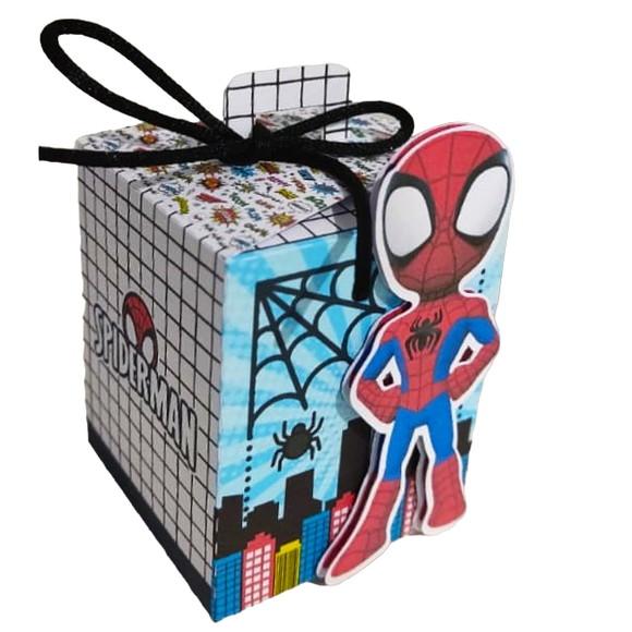 Caixinha para Festa Tema Homem Aranha