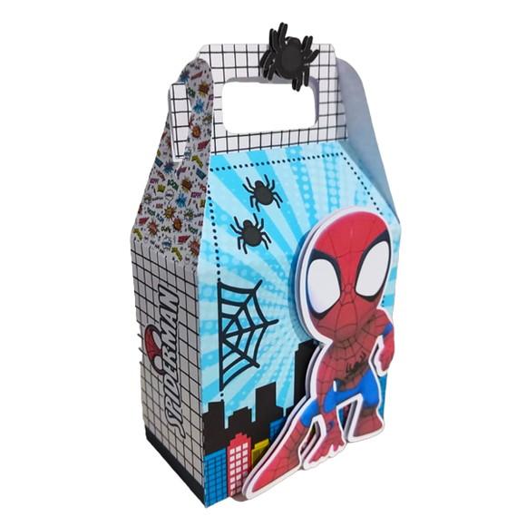 Caixinha para Festa Tema Homem Aranha