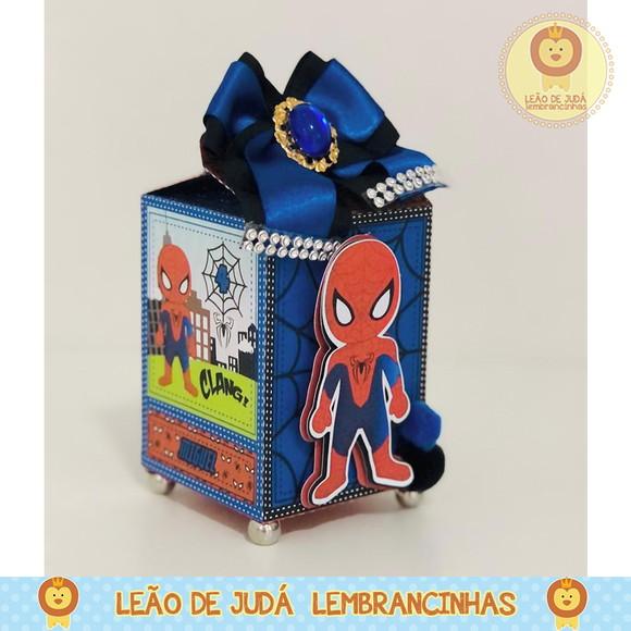 Caixinha para festa tema homem aranha cute