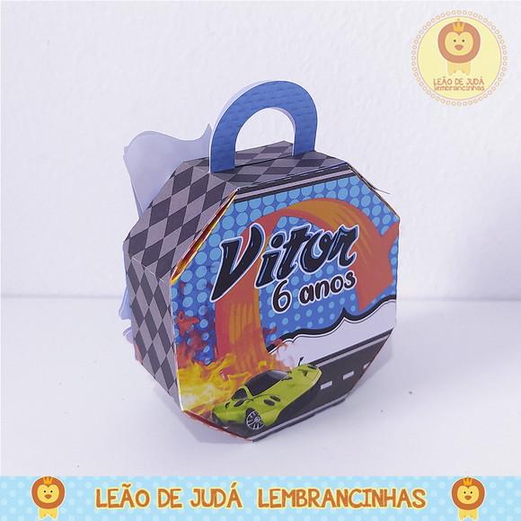 Caixinha para Festa Tema Hot Wheels