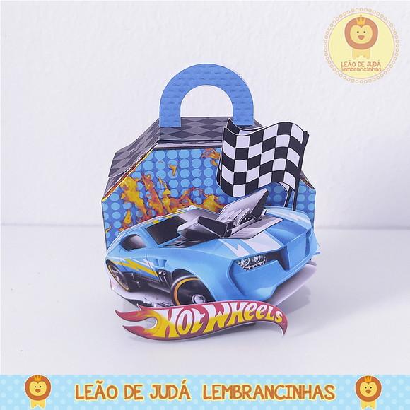 Caixinha para Festa Tema Hot Wheels