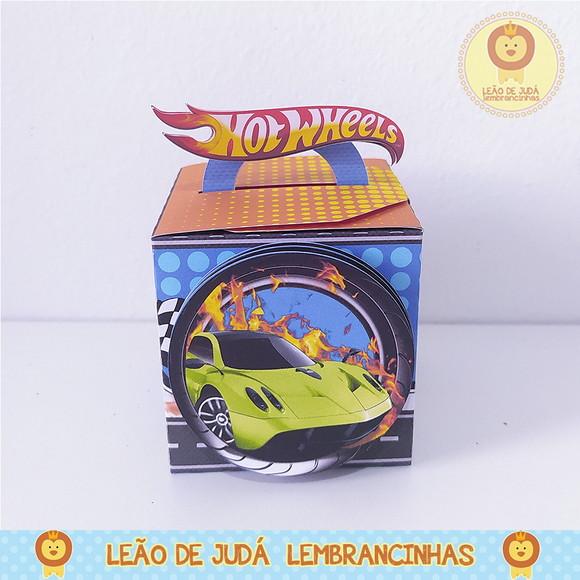 Caixinha para Festa Tema Hot Wheels