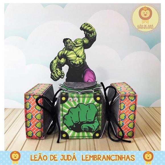 Caixinha para festa tema hulk
