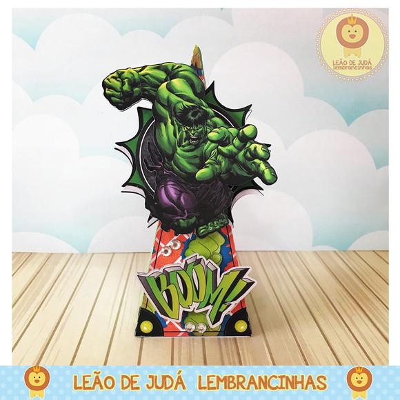 Caixinha para Festa Tema Hulk