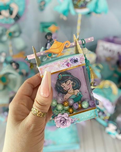 Caixinha para Festa Tema Jasmine