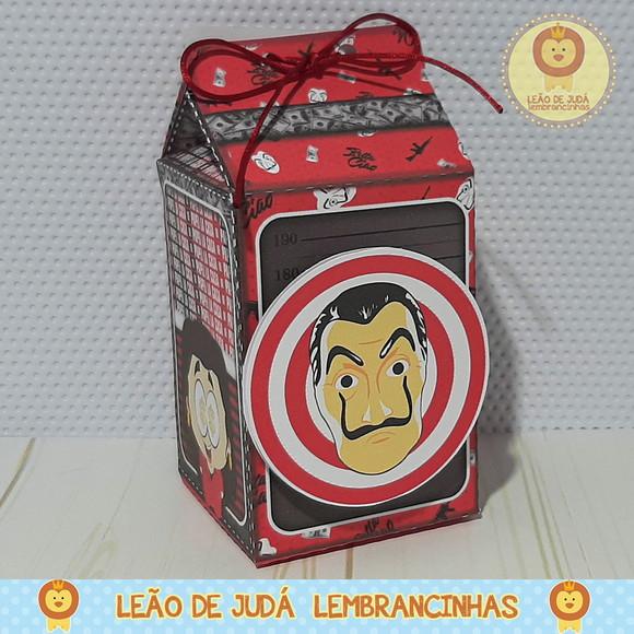 Caixinha para festa tema la casas de papel
