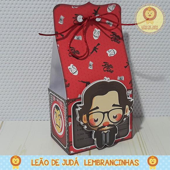 Caixinha para festa tema la casas de papel