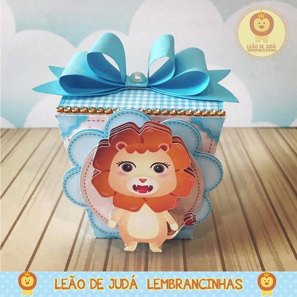 Caixinha para festa tema leãozinho