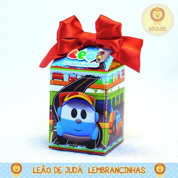 Caixinha para festa tema léo caminhão