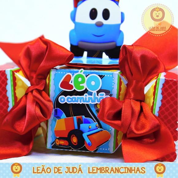 Caixinha para festa tema léo caminhão