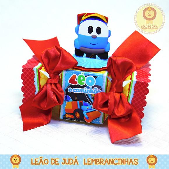 Caixinha para festa tema léo caminhão
