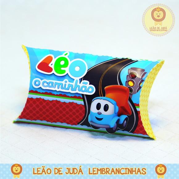 Caixinha para festa tema léo caminhão