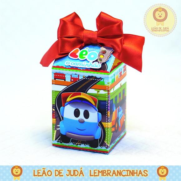 Caixinha para festa tema léo caminhão