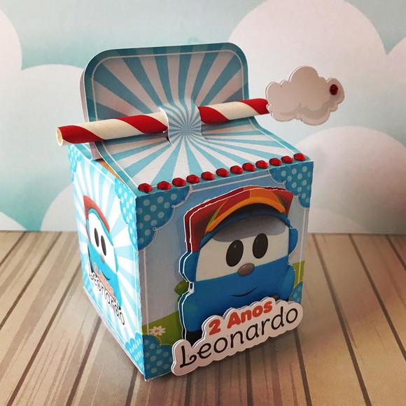 Caixinha Para Festa Tema Léo Caminhão
