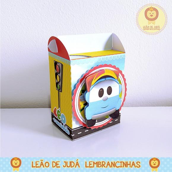 Caixinha para festa tema léo o caminhão
