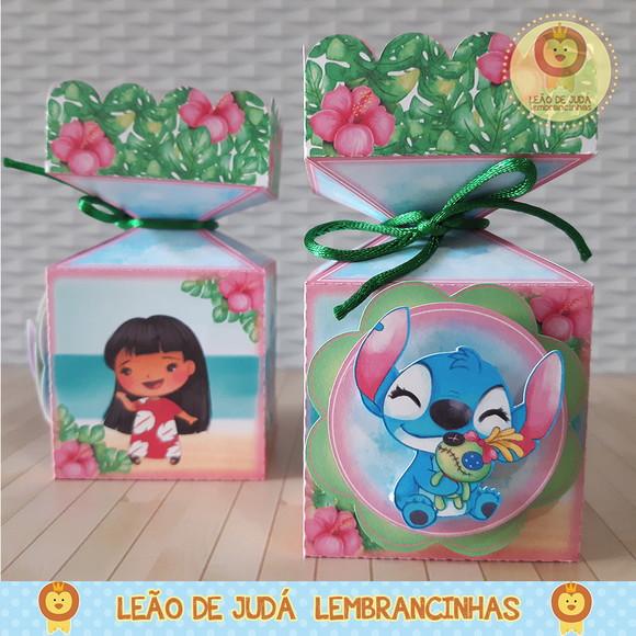 Caixinha para festa tema lilo e stitch