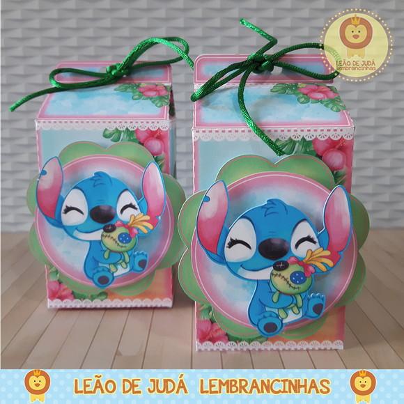 Caixinha para Festa Tema Lilo e Stitch