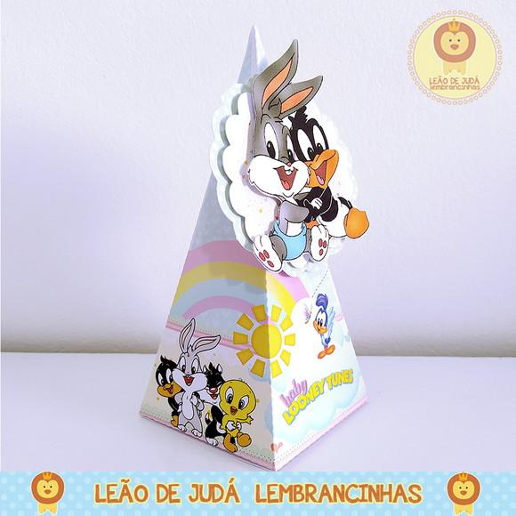 Caixinha para festa tema looney tunes baby