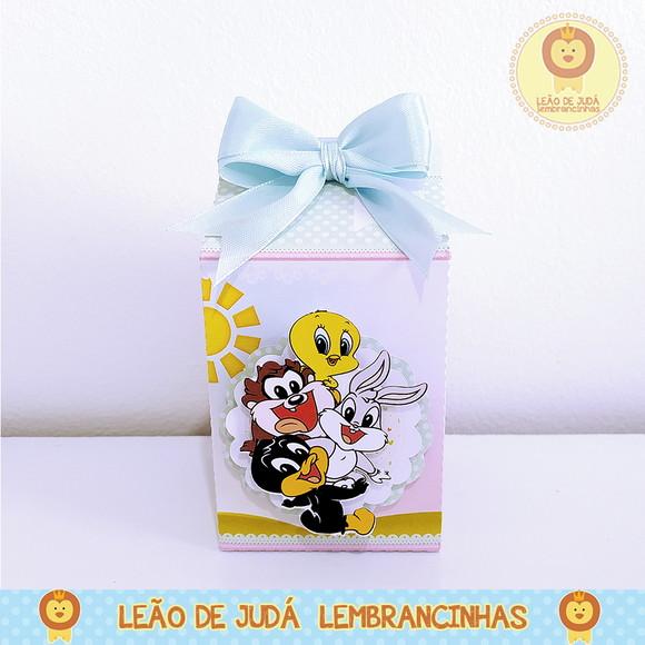 Caixinha para festa tema looney tunes baby