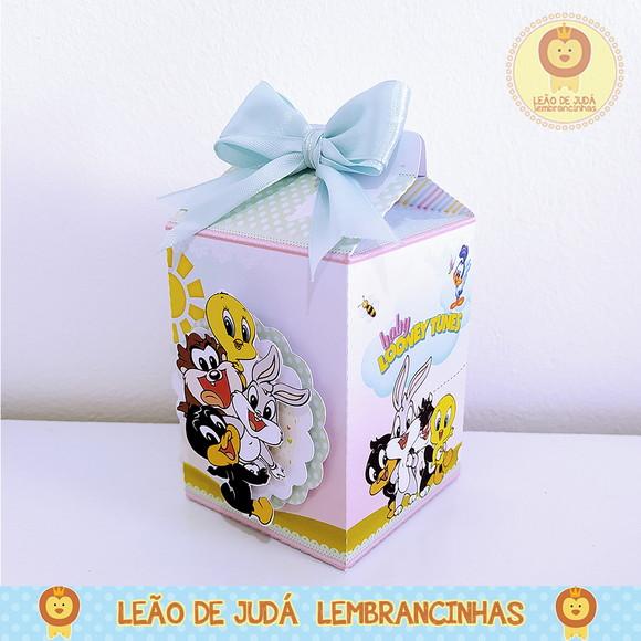 Caixinha para festa tema looney tunes baby