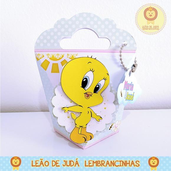 Caixinha para festa tema looney tunes baby