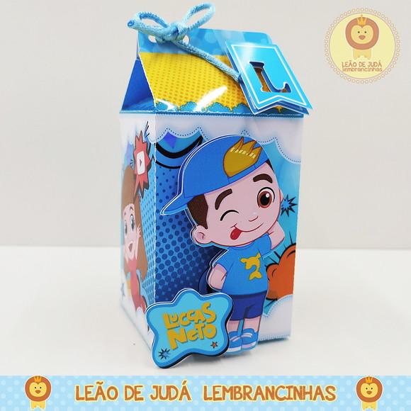 Caixinha para festa tema lucas neto