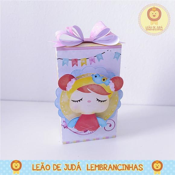 Caixinha para festa tema metoo doll