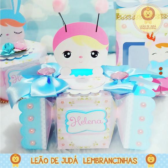Caixinha para festa tema metoo doll