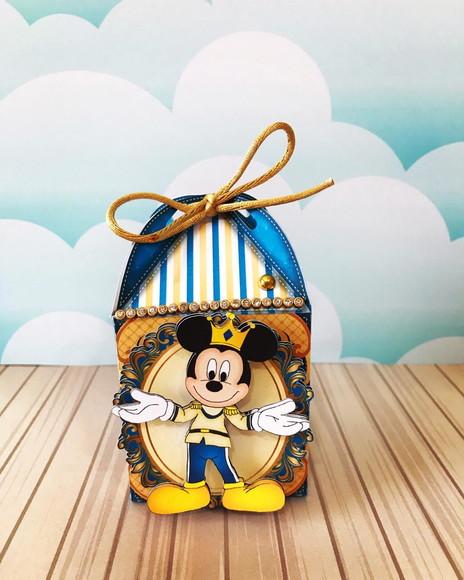 Caixinha para Festa Tema Mickey Realeza