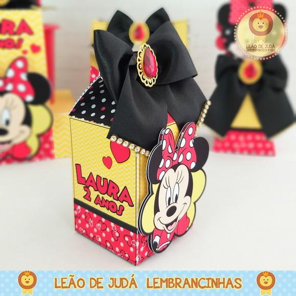 Caixinha para festa tema minnie
