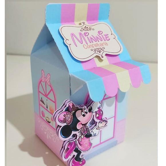 Caixinha para Festa Tema Minnie Confeiteira