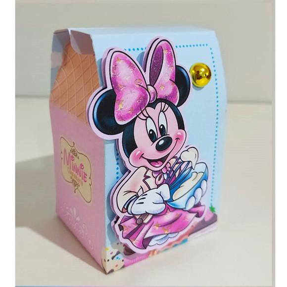 Caixinha para Festa Tema Minnie Confeiteira