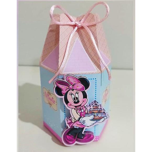 Caixinha para Festa Tema Minnie Confeiteira