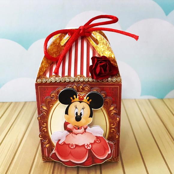 Caixinha para Festa Tema Minnie Realeza